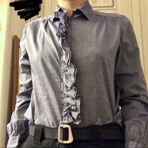 Gap Blouse with Ruffled Front
